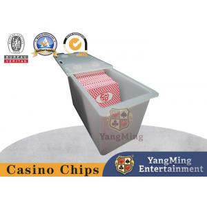 China 8 Decks Casino Waterproof Dull Polish Poker Card Storage Box Sealed 3mm Thickness supplier