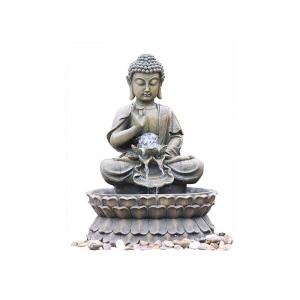 Small Nature Brass Granite Buddha Statue Water Fountain For Home Decor