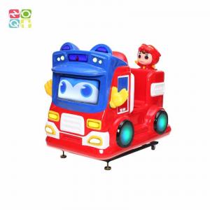 Fiberglass Car Kiddie Ride 1 Seat Fire Engine Theme For Children