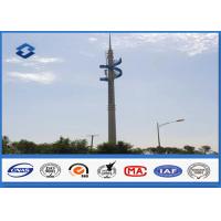 China Steel Conical Self Supporting Telecommunication Pole With Climbing Ladders on sale