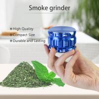 China Customized Cnc Aluminum Parts Tobacco Spice Herb Grinder Blue Anodizing on sale