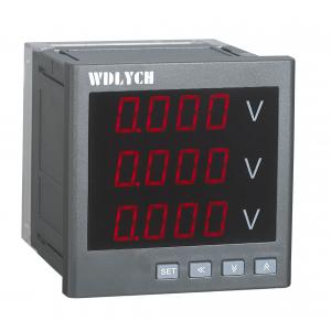 China Gray Dual Led Digital Panel Watt Meter , Panel Mount Voltage Display 4 Digits Led supplier