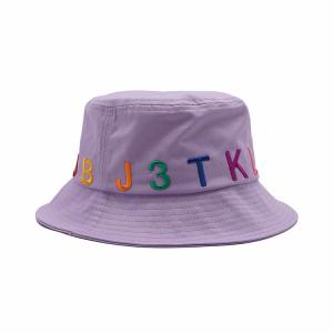 Summer Beach Adjustable Cotton Bucket Sun Hat Women With Fringe