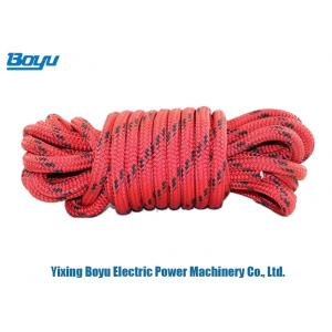 China High Strength Nylon / Polyester Safety Rope Outdoor Climbing Ropes 8mm Diameter supplier