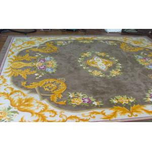 Comfortable Handmade Woollen Carpet / Chinese Hand Knotted Wool Rugs