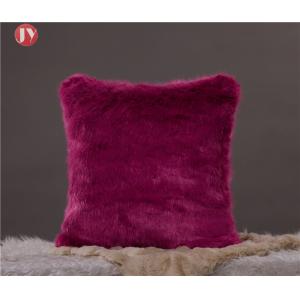China Colorful Plush Oversized faux Fur Pillow cover , Soft  cushion covers sheepskin pillow cases supplier