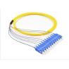 Yello Color Optic Fiber Patch Cable Patch Cords SC 12 Cores Bundle Pigtail