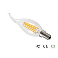 China Glass Commercial Dimmable Led Candle Bulb 4 W E14 Base with Tailed on sale