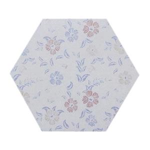 Flowers Design Hexagon Ceramic Tiles Wall Tile Neatly Structured High Density