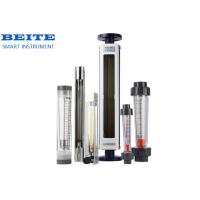 China Glass Tube Rotor Flow Meter Corrosion Resistance Range Ratio 10:1 BEITE on sale