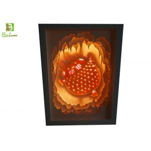 China Illuminated Cut Paper Light Sculpture Lamp Promotional Gift LED And Music System supplier