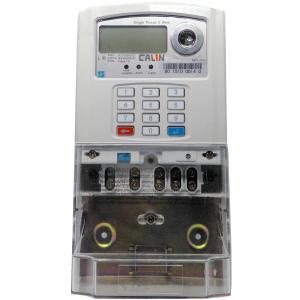 China Anti - Tamper Single Phase Electric Meter , MCB connected STS Prepaid Meters supplier