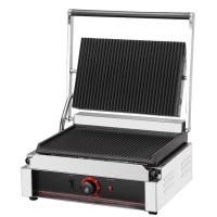 China Hotel Electric Contact Grill Stainless Steel Panini Press Griddle Sandwich Maker on sale