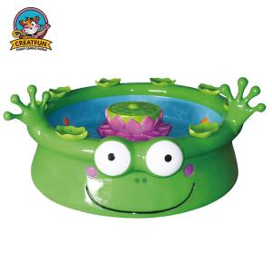 Frog Style Kids Fishing Pond Electric Fiberglass For Amusement Park