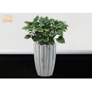 China Marbling Clay Flower Pots Fiberclay Plant Pots Large Pot Planters Clay Floor Vases supplier