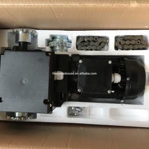China Black Greenhouse Kits Reducer Gear Motor For Ventilation With Glass Cover Material supplier