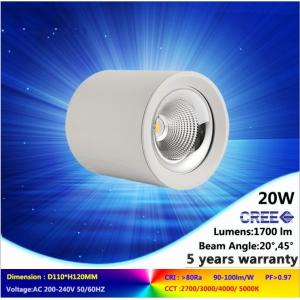China 5000K 20W CREE COB LED downlight NEW lighting fixture is ceiling mounted warranty 5 years supplier