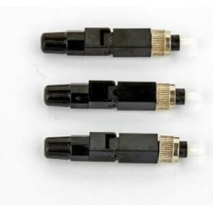 ISO FC Fiber Optic Fast Connector Black Color For CATV