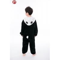 China 100% Polyester Flannel Fleece Fabric Kids Cute Panda Onesie Winter keep warm Animal Christmas Cosplay pajamas on sale