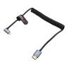 China Alvin's 8K Left Angle Micro HDMI Cable Coiled 48Gbps wholesale