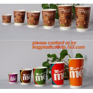 12oz double wall disposable custom printed ripple paper cup, paper tea cups disposable double wall paper cups supplier