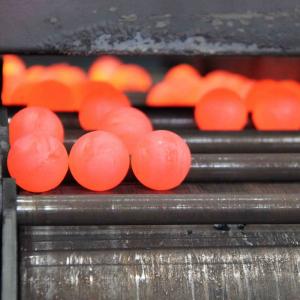 120mm Forged Steel Balls B2 Material 60 - 65HRC Grinding Metal Ball For Power Plant