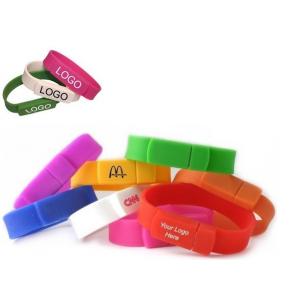 Kongst Best Popular Promotion Gift Silicone Wristband Bracelet USB Stick with Healthy Mate