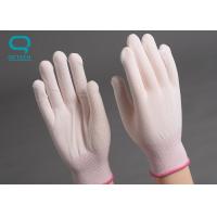 China Pu Coated Antistatic Cleanroom Gloves S/M/L Size 13 Needles Knit Type on sale