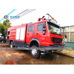 Sinotruk Howo 4X4 Offroad Fire Rescue Truck With Diesel Engine
