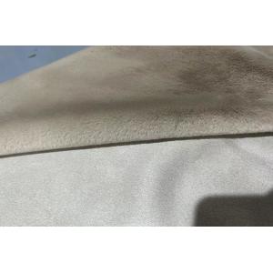 Brush Pattern Rabbit Hair Coating Woven Bonded Fleece Fabric Solid Suede 800gsm