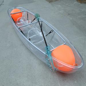 China Sit On Top Clear Bottom Boat , 21kg Ocean River Kayak With Seat / Paddle supplier