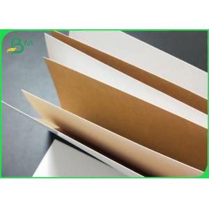 China Wood Packing Box Material White with Brown Back Food Grade Kraft Paper FSC SGS supplier