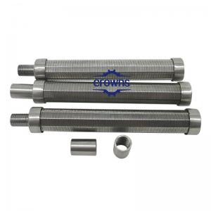 Customized Stainless Steel Wedge Wire Mesh Filter Pipe Wedge V Wire Wrapped Screen Mesh Pipe Filter Cylinder