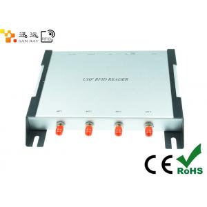 China Durable 4 Ports Uhf Rfid Reader 840-960mhz With Impinj R2000 Module supplier