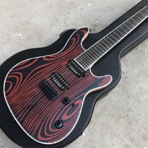 Flame Maple Top 7 Strings Electric Guitar,Abalone binding,Ebony fingerboard Neck through body Mayones Electric Guitar