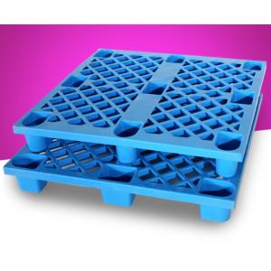 China O armazenamento do armazém do assentamento do Hdpe arquiva o padrão logístico das páletes plásticas azuis supplier