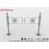 China 304 Stainless Steel Swing Barrier Gate Intelligent Manual Entry Turnstiles For Supermarket wholesale