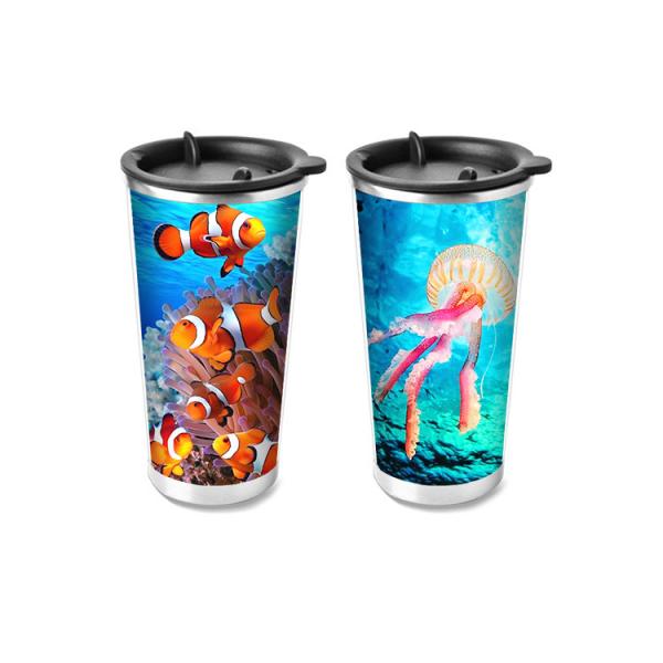 Food Grade 3D Lenticular Printing Service Plastic Kids Drinking Cup