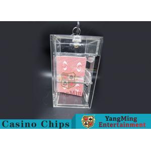 China Transparent Security Casino Card Holder With  Laser Engraving Craftsmanship supplier