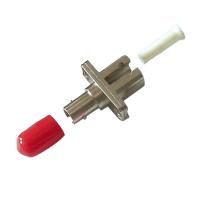 China ISO LC-ST hybrid adapter Red hat Singlemode Fiber Optic Adapter Network ST To LC optical Adapter on sale