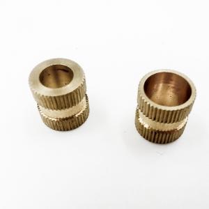 China OEM Knurled Brass Threaded Inserts , Precision Threaded Nut Insert supplier