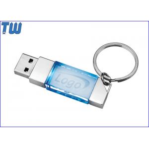 Crystal 64GB USB Flash Disk 360 Degree Logo Viewing Key Ring Attach