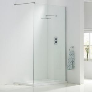 Transparent Bath Shower Screen Glass Panel  Tempered Glass Safety