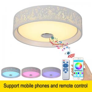 China Bluetooth Led Lamp ceiling with loundspeaker for bedroom dimming LED Ceiling Lights (WH-MA-46) supplier