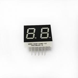 China SMD 0.4inch 2 Digit 7 Segment LED Displays lightweight Ice blue color supplier