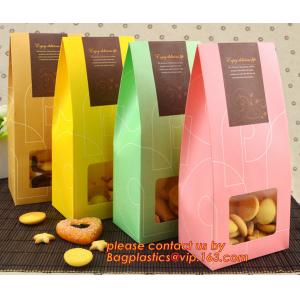 Customize Translucent Window, Brown Greaseproof Kraft Paper Bag, Special Opp Window Bag, window bags, paper window bags,