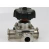 China Professional Sanitary Diaphragm Valves , Manual Operated Valve Clamp Ends wholesale