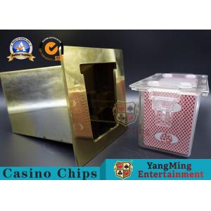 1kg Playing Card Box Electroplated Titanium Golden Stainless Steel