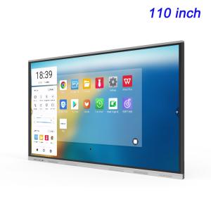 China 110in Smart Interactive Flat Panel 4K UHD Panel Smart Board With Android Windows System wholesale