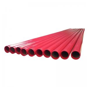 China Red Plastic Coated Composite Steel Pipe ASTM A106 Carbon Steel Thick Wall Pipes supplier